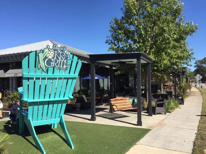 Swivel Away at Page’s Okra Grill Swivel Swing